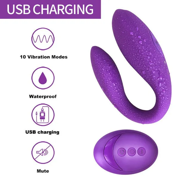 Female Sex Toys sextoypremium WIRELESS VIBRATOR ADULT TOYS FOR COUPLES USB RECHARGEABLE DILDO G SPOT U SILICONE STIMULATOR DOUBLE VIBRATORS SEX TOY FOR WOMAN