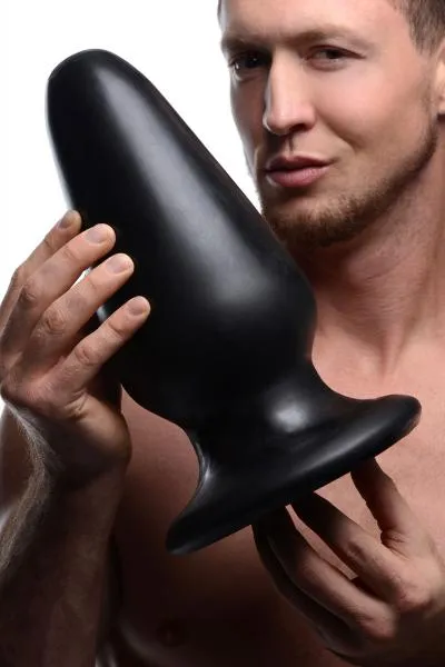 Gigantor Xxxl Tapered Butt Plug Black Master Cock Anal