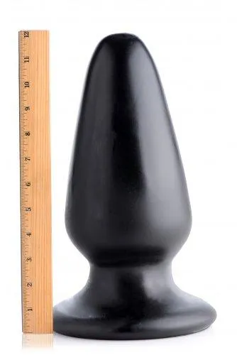 Gigantor Xxxl Tapered Butt Plug Black Master Cock Anal