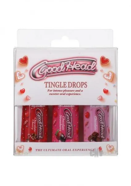 Good Head Tingle Drops Asst 3pk Seductucom Male Sex Toys