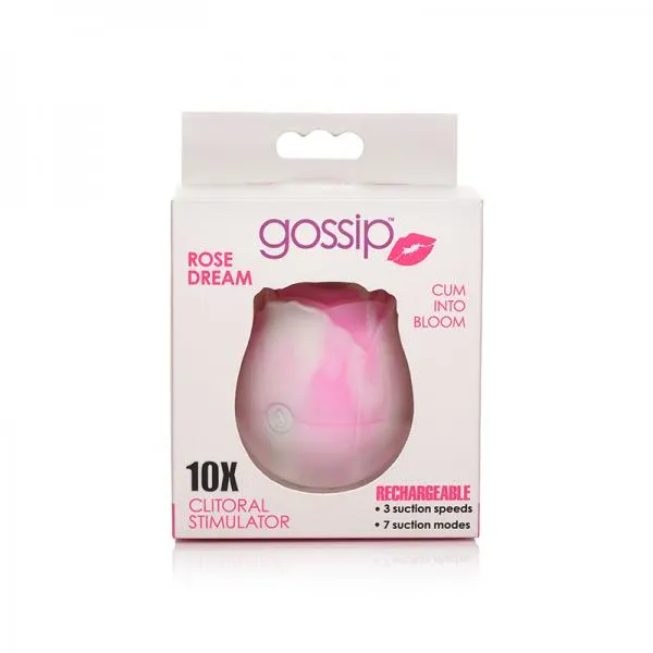 Gossip Cum Into Bloom Clitoral Vibrator Rose Dream Silicone Swirl Curve Novelties Female Sex Toys