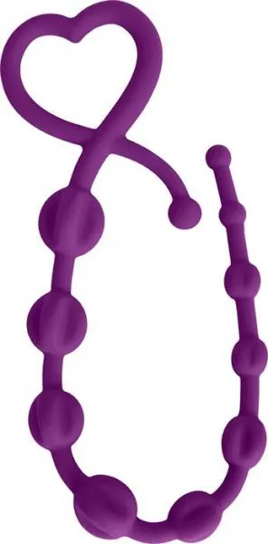 Gossip Hearts N Spurs Violet Purple Anal Beads Curve Novelties Anal