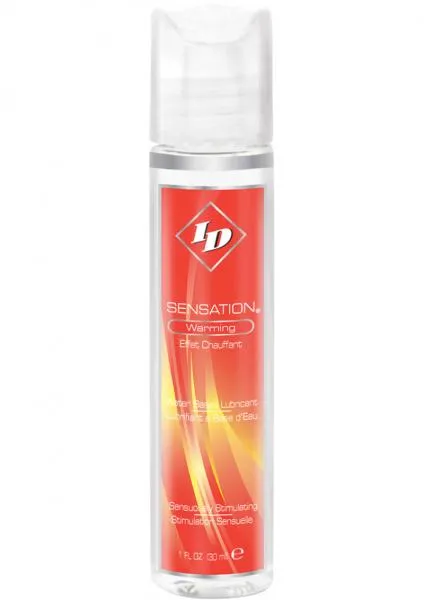 ID Lubricants Female Sex Toys Id Sensation Warming Water Based Liquid 1 Ounce