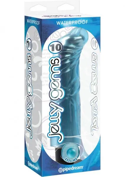 Jelly Gems Vibrators Jelly Gems 10 Blue Vibrator