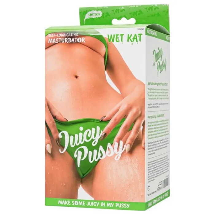 Juicy Self Lubricating Masturbator Wet Kat Flesh Male Sex Toys