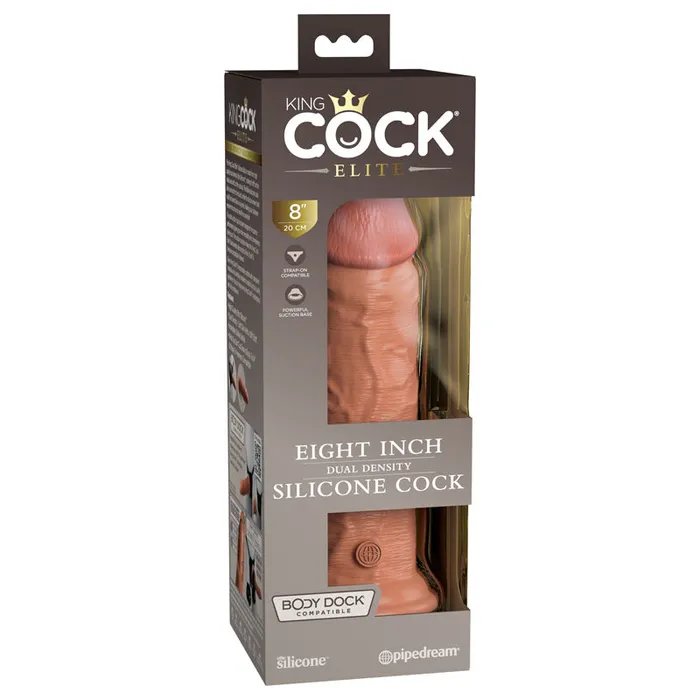 King Cock Elite 8 Dual Density Cock Tan Tan 203 cm Dong Pipedream Dildos