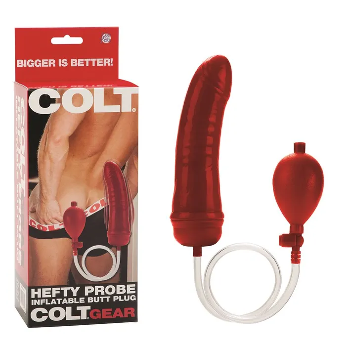 Lovetwoo COLT Hefty Probe Inflatable Butt Plug Red Anal