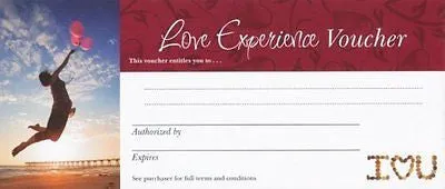 Lovetwoo Love Vouchers Blank Novelty Gift Cards for you to Complete Vibrators