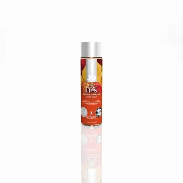 Lubricants System Jo Jo H2 O Flavored Water Based Lubricant Peachy Lips 4 Ounce