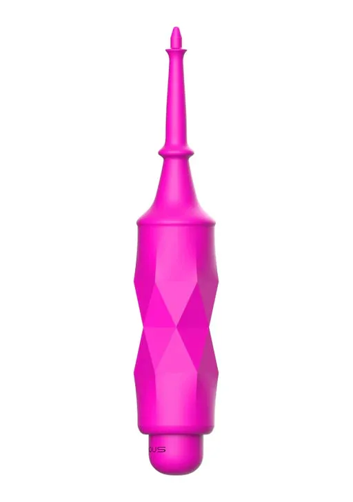 Luminous ABS Bullet With Silicone Sleeve 10Speeds Circe Fuchsia Shots Toys Female Sex Toys
