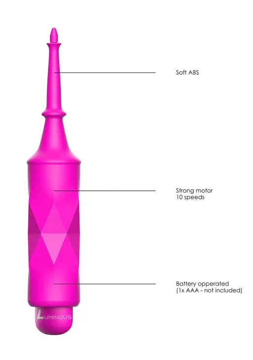 Luminous ABS Bullet With Silicone Sleeve 10Speeds Circe Fuchsia Shots Toys Female Sex Toys