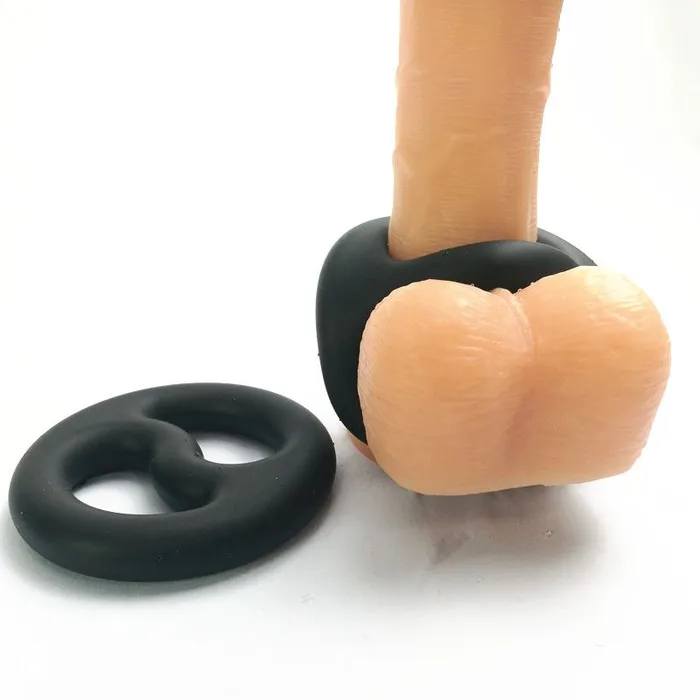 Male Sex Toys Brutus Brutus Yin Yang Silicone Cock and Ball Duo Ring