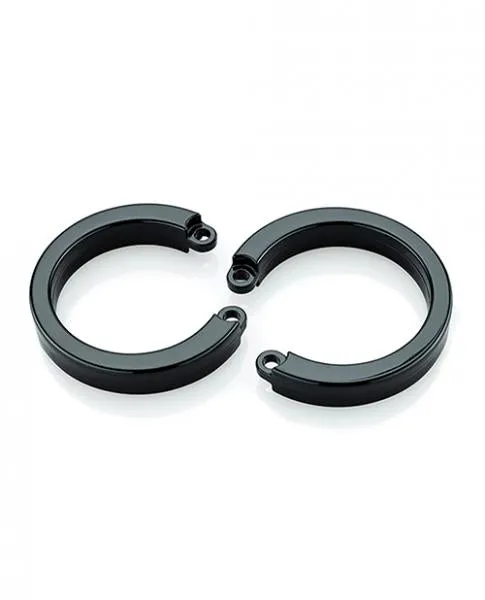 Male Sex Toys CBX Cock Cage U Ring 2 Pack Black