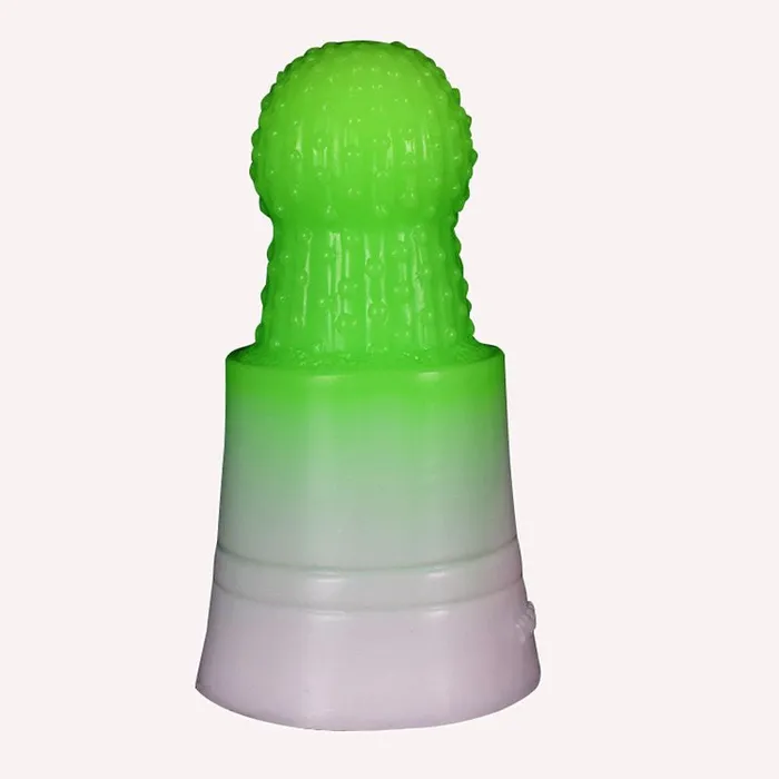 Male Sex Toys FAAK Prickly Pear Anal Plug Green