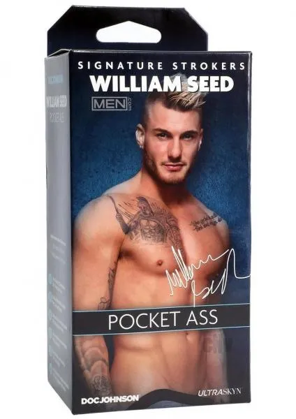 Male Sex Toys Lia Signature Strokers William Seed Ultraskyn Pocket Ass Vanilla