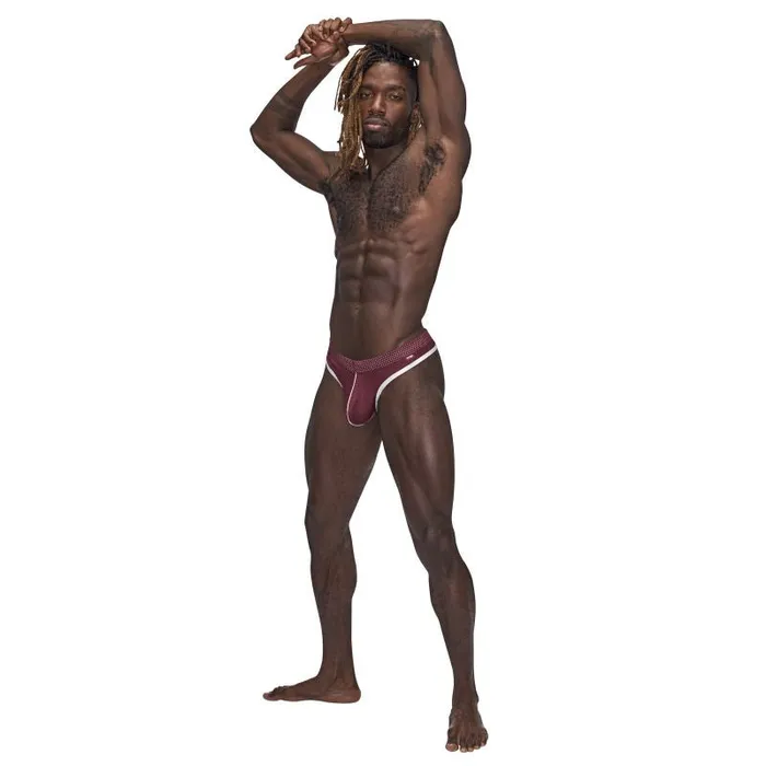 Male Sex Toys Male Power Male Power Sport Mesh Thong Burgundy