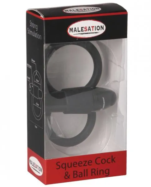 Male Sex Toys Malesation Malesation Squeeze Cock Ball Ring Black