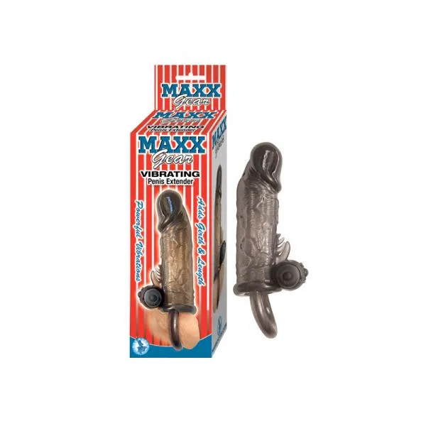 Male Sex Toys Nasstoys Maxx Gear Vibrating Penis Extender Black