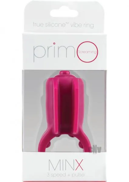 Male Sex Toys Screaming O Primo Minx Merlot Purple Vibrating Ring With Fins