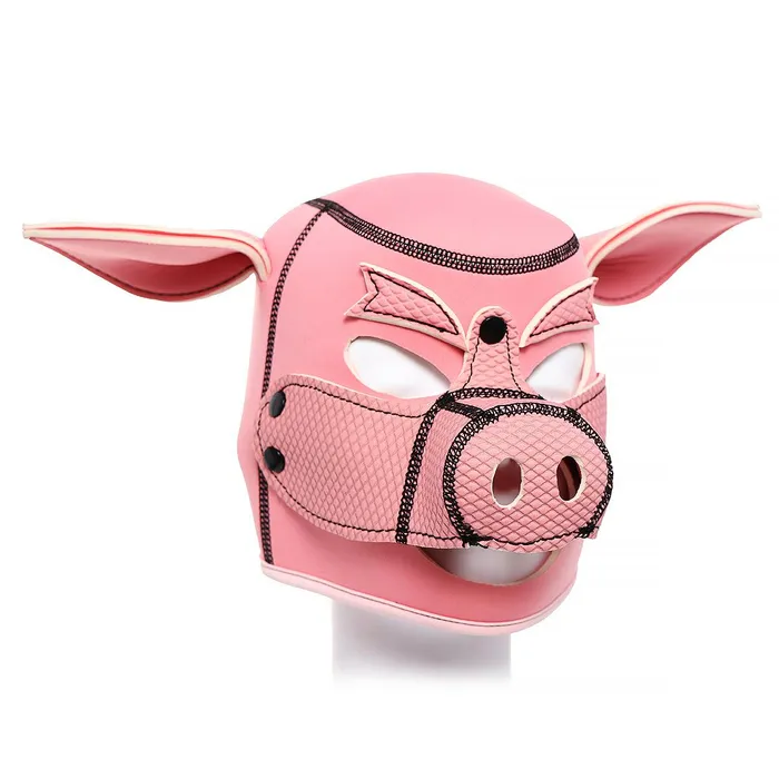 Mask Pink Piggy Hood Mask Plesur IL Vibrators