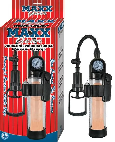 Maxx Gear Male Sex Toys Maxx Gear Vibrating Vacuum Penis Pump Clear