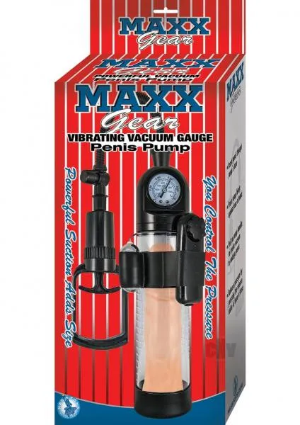 Maxx Gear Male Sex Toys Maxx Gear Vibrating Vacuum Penis Pump Clear