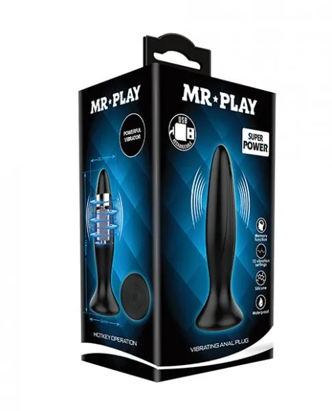 Mr Play Vibrating Anal Plug Black Pretty Love Anal