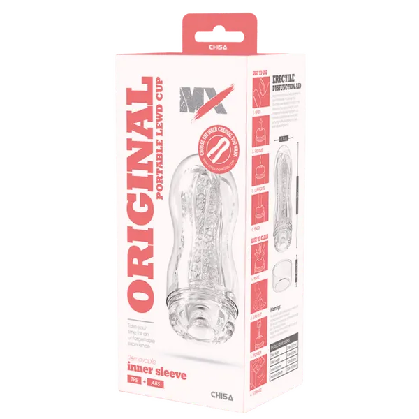 MX Original Portable Lewd Cup Clear Chisa Novelties Male Sex Toys