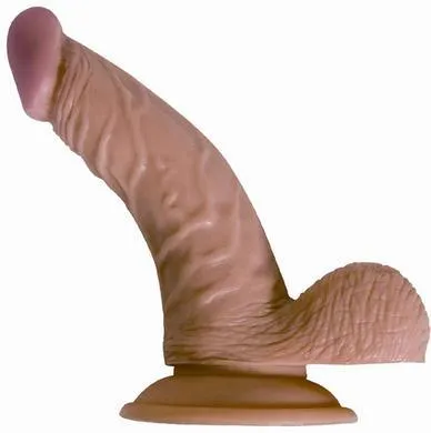 Nasstoys Dildos All American Whopper Vibrating 7 Inches Dildo Balls Beige