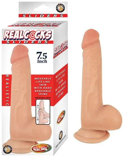 Nasstoys Realcocks Sliders 75 Inches Realistic Dildo Beige Dildos