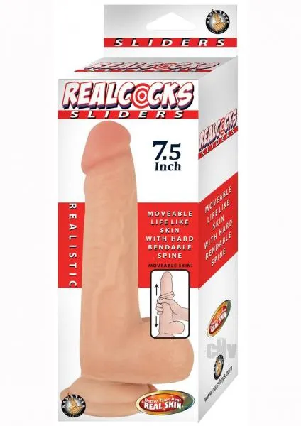 Nasstoys Realcocks Sliders 75 Inches Realistic Dildo Beige Dildos