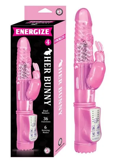 Nasstoys Vibrators Energize Her Bunny 4 Rabbit Vibrator Pink