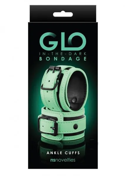 NS Novelties Couples Glo Bondage Ankle Cuff Green