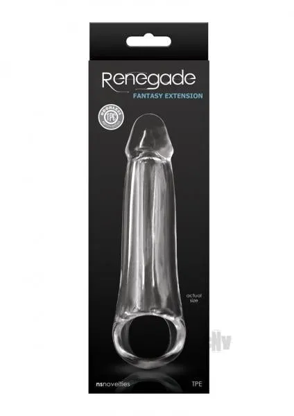 NS Novelties Male Sex Toys Renegade Fantasy Extension Sm Clear