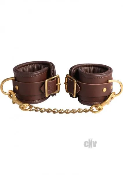 Official Fifty Shades of Grey Red Room Ankle Cuffs Brown Restraints