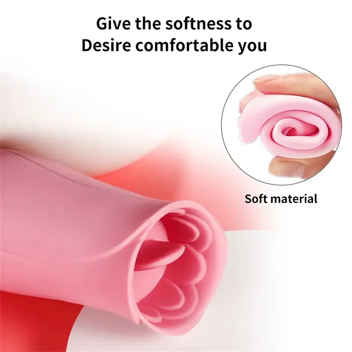 OOTYEMO Female Sex Toys Rose Tongue Suction Oral Stimulator