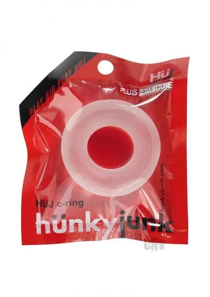 Oxballs Hunkyjunk Huj C Ring Ice Clear Male Sex Toys