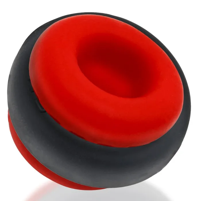 OxBalls Male Sex Toys Ultracore Core Ballstretcher w Axis ring Red Ice