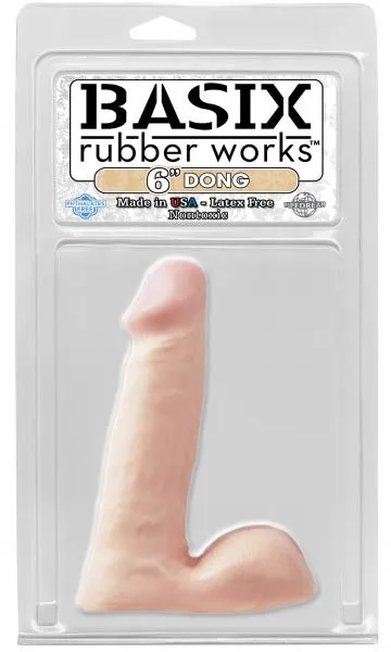 Pipedream Basix Rubber Works 6 Inch Dong Dildos