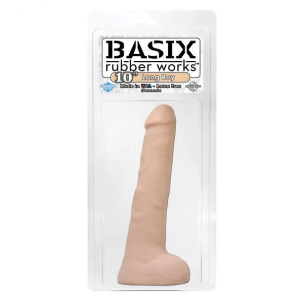 Pipedream Dildos Basix Rubber Works 10in Long Boy