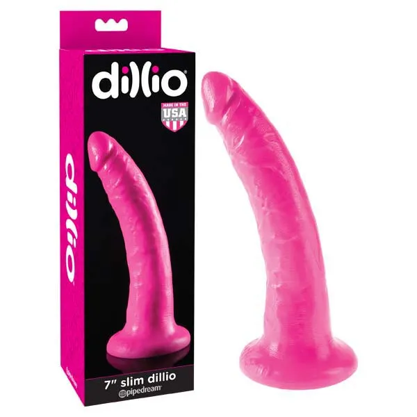 Pipedream Dildos Dillio 7 Slim Pink 178 cm Dong