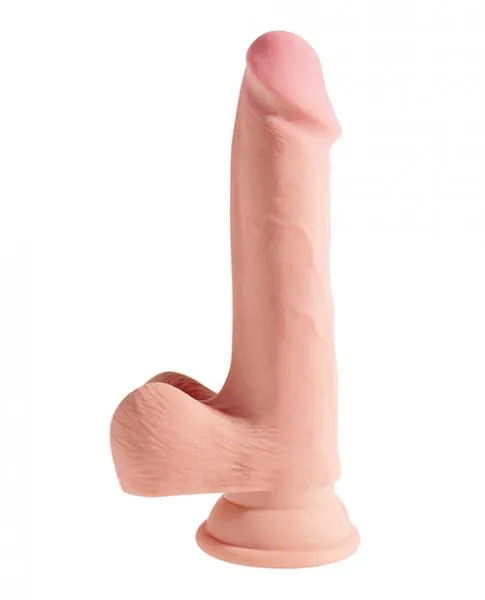 Pipedream Dildos King Cock Triple Density 75 Inches Cock Balls Dildo Beige