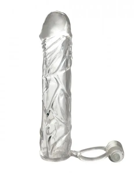 Pipedream Vibrating Super Sleeve Clear Male Sex Toys