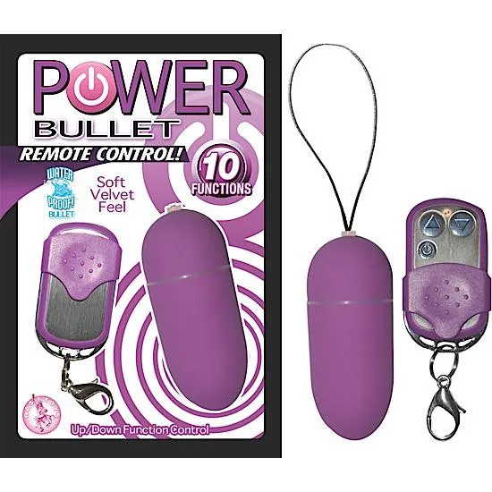 Power Bullet Vibrator With Remote Control Purple Nasstoys Female Sex Toys