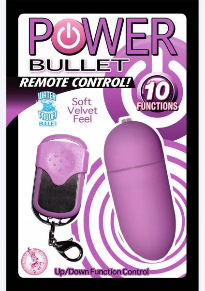 Power Bullet Vibrator With Remote Control Purple Nasstoys Female Sex Toys