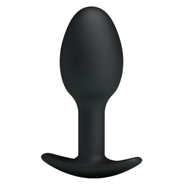 Pretty Love 334 Inches Silicone Anal Plug With Ball Black Pretty Love Male Sex Toys