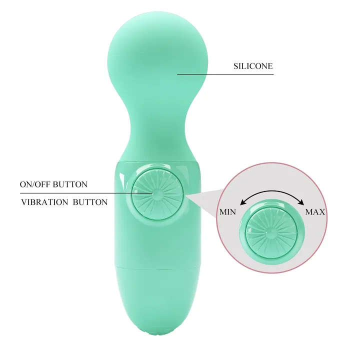 Pretty Love Female Sex Toys Little Cutie Mini Massager Mini Stick Light Green