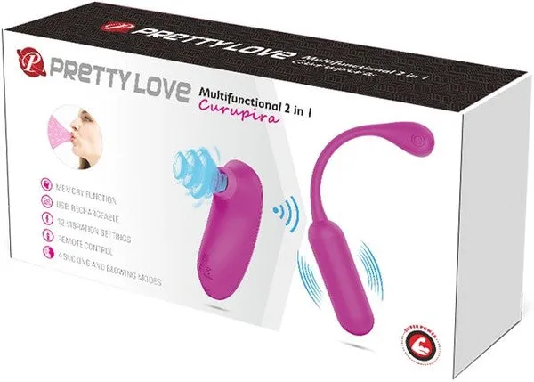 Pretty Love Vibrators Multifunctional 2 In 1 Curupira Purple