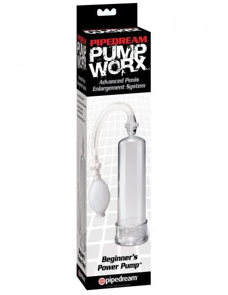 Pump Worx Beginners Power Pump Clear Pipedream Male Sex Toys