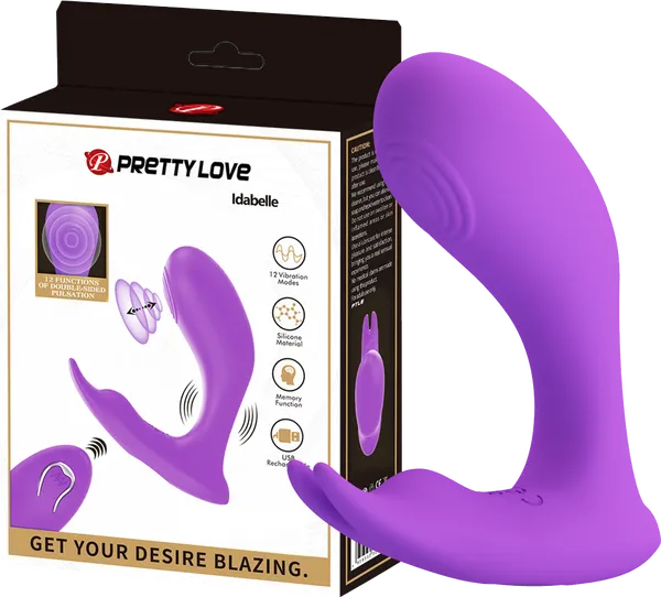 Rechargeable Idabelle Purple Pretty Love Vibrators